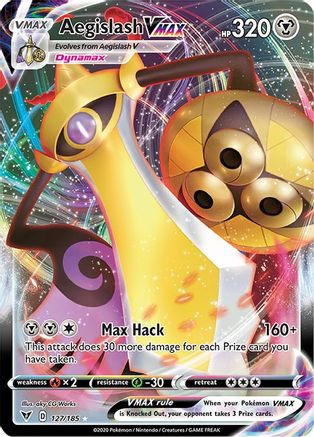 Aegislash VMAX 127/185 - SWSH04 Vivid Voltage Holofoil - for just $0.91! 