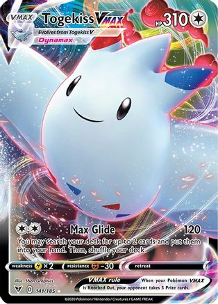 Togekiss VMAX 141/185 - SWSH04 Vivid Voltage Holofoil - for just $0.89! 