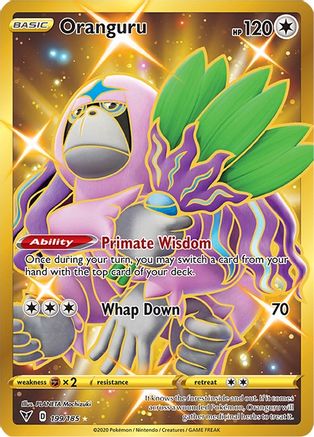 Oranguru (Secret) 199/185 - SWSH04 Vivid Voltage Holofoil - for just $2.50! 