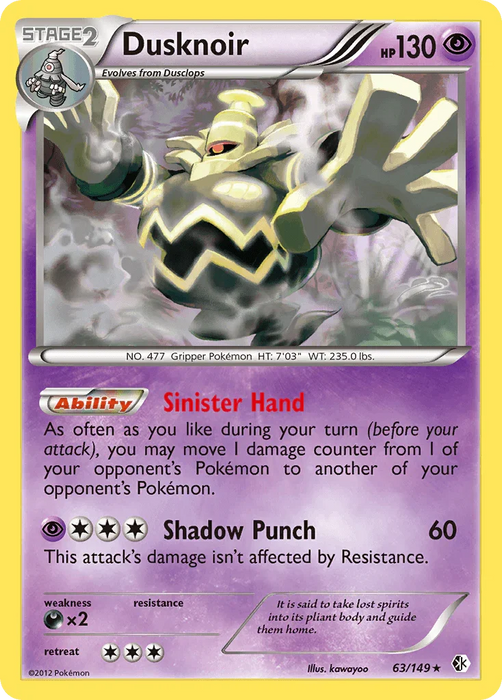 Dusknoir (63/149) [Black & White: Boundaries Crossed] - for just $1.80! 