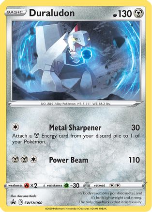 Duraludon SWSH060/307 - SWSH Sword & Shield Promo Cards Holofoil - for just $1! 