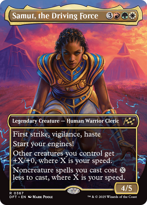 Samut, the Driving Force (DFT-367) - Aetherdrift (Borderless) Foil - for just $0.10! 