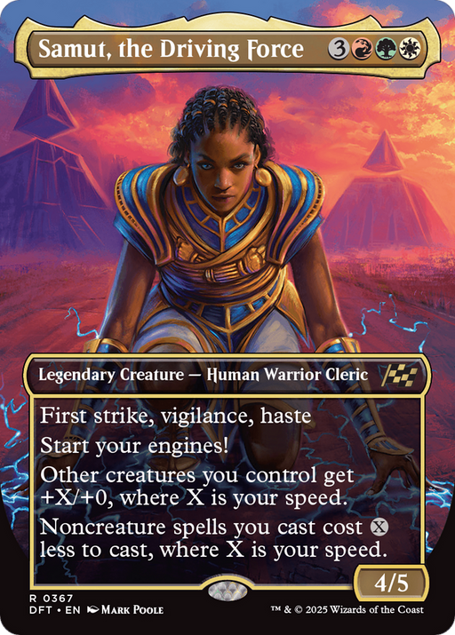 Samut, the Driving Force (DFT-367) - Aetherdrift (Borderless) Foil - for just $0.10! 