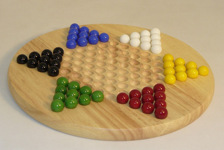 Chinese Checkers - Wood Round Board Game - for just $29.95! 