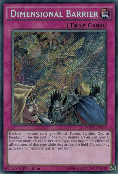 Dimensional Barrier [MP17-EN163] Secret Rare - for just $0.30! 