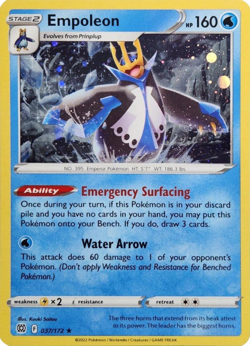 Empoleon (037/172) (Cosmos Holo) [Sword & Shield: Brilliant Stars] - for just $0.75! 