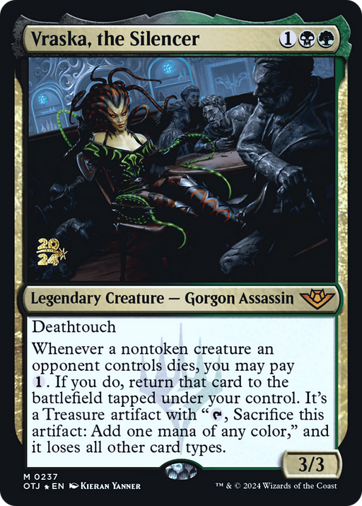 Vraska, the Silencer (PRE-237) - Outlaws of Thunder Junction Promos Foil - for just $0.97! 
