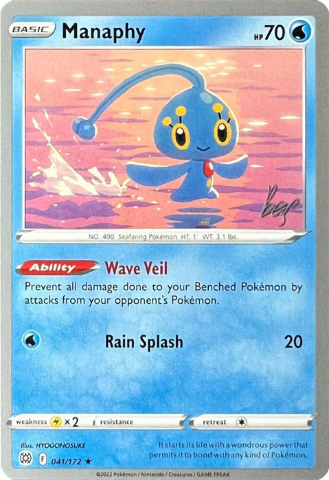 Manaphy (041/172) (Cheryl Again - Sebastian Lashmet) [World Championships 2022] - for just $0.20! 