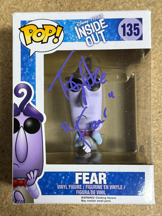 Tony Hale Signed Emotion Fear Vaulted Funko Pop! #135 Inside Out With JSA COA - for just $120! 