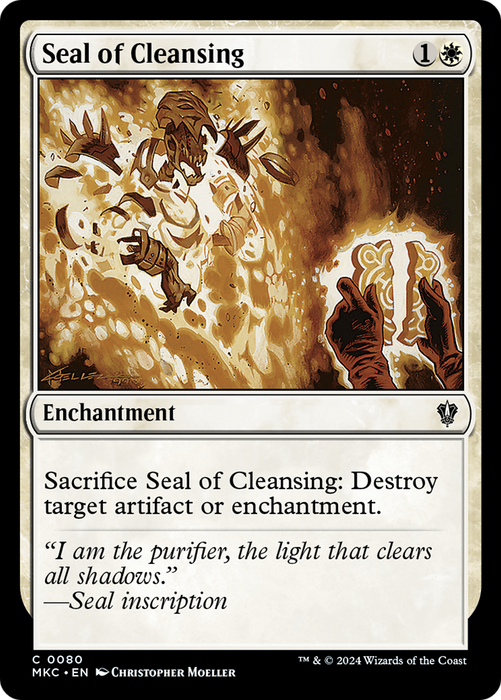 Seal of Cleansing (MKC-080) - Murders at Karlov Manor Commander - for just $0.05! 