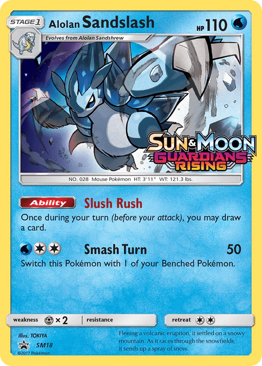 Alolan Sandslash (SM18) (Prerelease Promo) [Sun & Moon: Black Star Promos] - for just $6.80! 