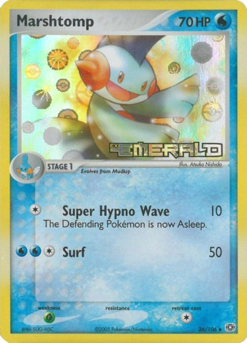 Marshtomp (36/106) (Stamped) [EX: Emerald] - for just $34.80! 