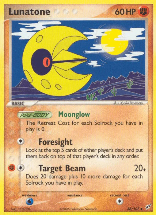 Lunatone (36/107) [EX: Deoxys] - for just $0.70! 