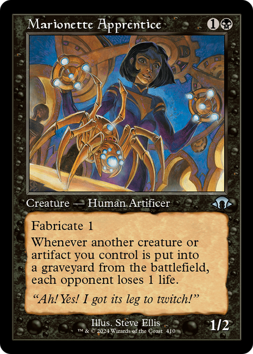 Marionette Apprentice (Retro Frame) (MH3-410) - Modern Horizons 3 - for just $0.50! 