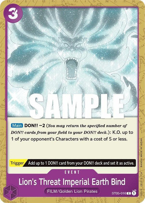 Lion's Threat Imperial Earth Bind [Starter Deck: Film Edition] - for just $0.15! 