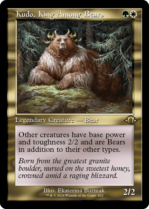Kudo, King Among Bears (Retro Frame) (MH3-432) - Modern Horizons 3 - for just $0.08! 