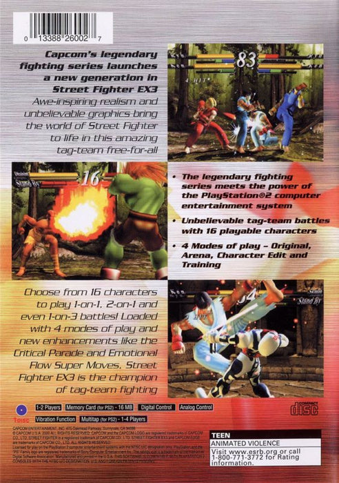 Street Fighter EX3 – PlayStation 2 (PS2) - for just $0! 