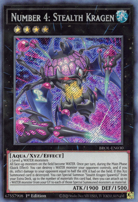 Number 4: Stealth Kragen [BROL-EN030] Secret Rare - for just $0.25! 