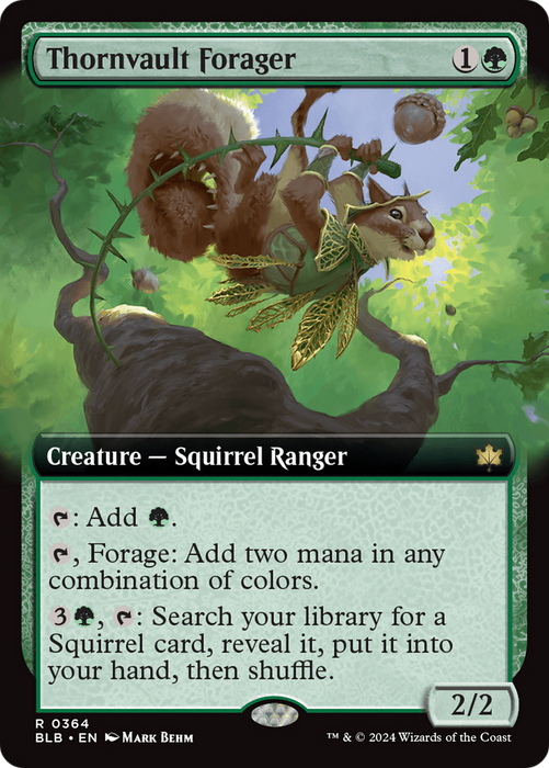 Thornvault Forager (BLB-364) - Bloomburrow: (Extended Art) - for just $0.60! 