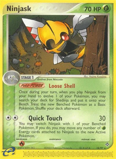Ninjask (18/97) [EX: Dragon] - for just $0.45! 