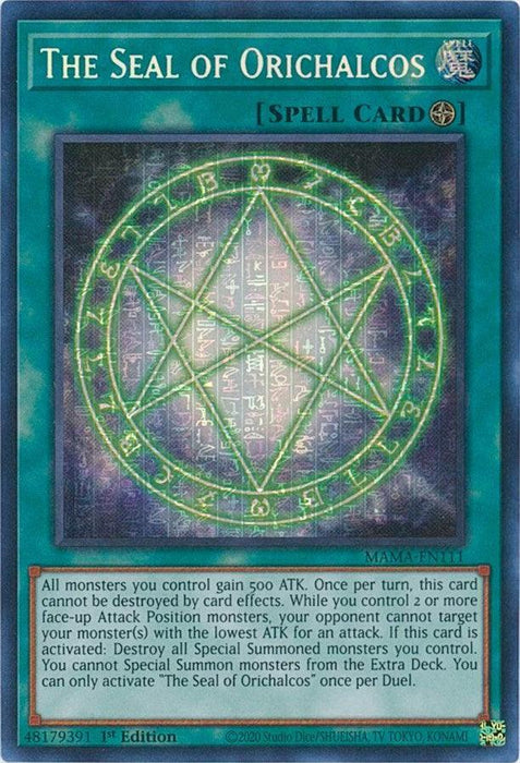 The Seal of Orichalcos [MAMA-EN111] Secret Pharaoh's Rare - for just $27.85! 