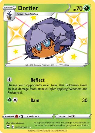 Dottler SV008/SV122 - Shining Fates Shiny Vault Holofoil - for just $0.65! 