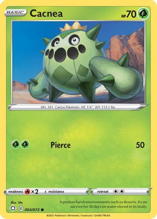 Cacnea 004/072 - Shining Fates - for just $0.05! 
