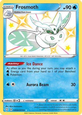 Frosmoth SV034/SV122 - Shining Fates Shiny Vault Holofoil - for just $1.55! 
