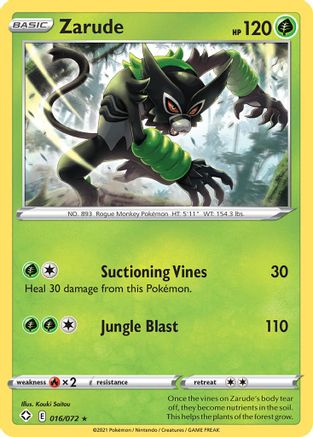 Zarude 016/072 - Shining Fates - for just $0.05! 