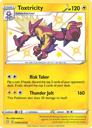 Toxtricity SV042/SV122 - Shining Fates Shiny Vault Holofoil - for just $0.70! 