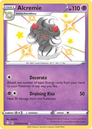 Alcremie SV058/SV122 - Shining Fates Shiny Vault Holofoil - for just $2! 