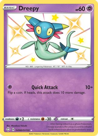 Dreepy SV060/SV122 - Shining Fates Shiny Vault Holofoil - for just $3.10! 