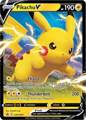 Pikachu V (SWSH061) [Sword & Shield: Black Star Promos] - for just $0.85! 