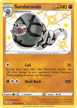 Sandaconda SV071/SV122 - Shining Fates Shiny Vault Holofoil - for just $0.75! 