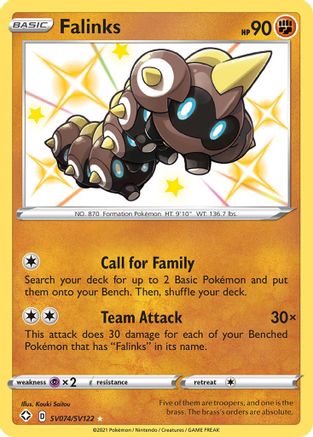 Falinks SV074/SV122 - Shining Fates Shiny Vault Holofoil - for just $0.68! 