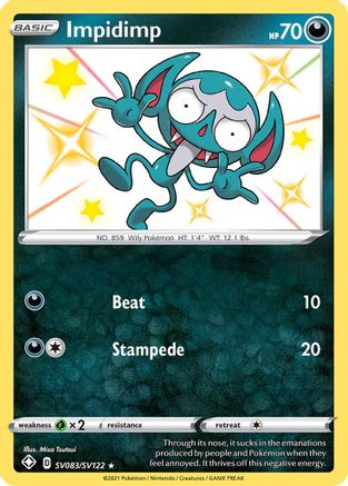 Impidimp SV083/SV122 - Shining Fates Shiny Vault Holofoil - for just $0.50! 