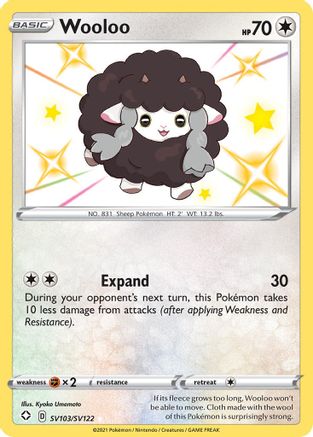 Wooloo SV103/SV122 - Shining Fates Shiny Vault Holofoil - for just $1.35! 