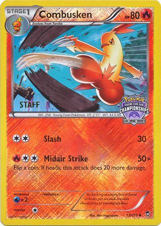 Combusken (13/111) (Championship Promo Staff) [XY: Furious Fists] - Just $32.90! Shop now at Retro Gaming of Denver