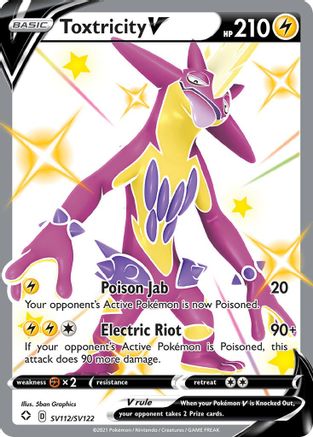 Toxtricity V SV112/SV122 - Shining Fates Shiny Vault Holofoil - for just $0.50! 
