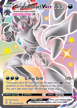 Grimmsnarl VMAX SV117/SV122 - Shining Fates Shiny Vault Holofoil - for just $2.20! 