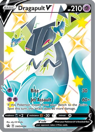 Dragapult V SWSH096/307 - SWSH Sword & Shield Promo Cards Holofoil - for just $1.02! 