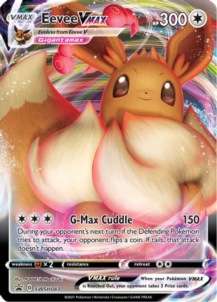Eevee VMAX SWSH087/307 - SWSH Sword & Shield Promo Cards Holofoil - for just $2.50! 