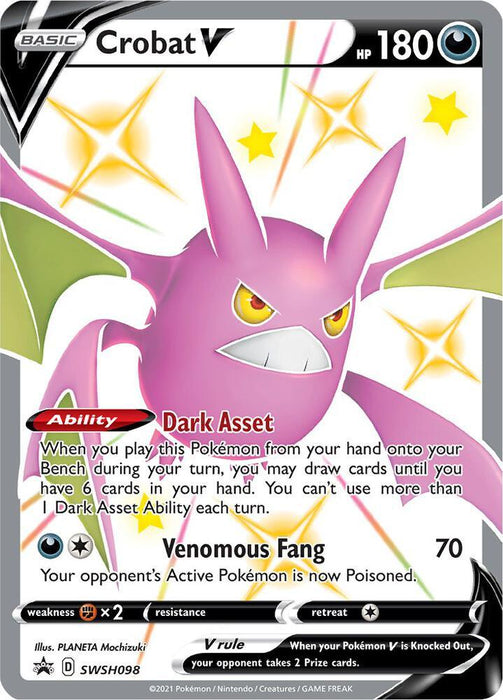 Crobat V (SWSH098) [Sword & Shield: Black Star Promos] - for just $0.50! 