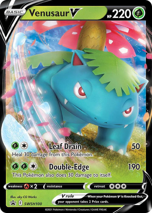 Venusaur V (SWSH100) [Sword & Shield: Black Star Promos] - for just $2.10! 