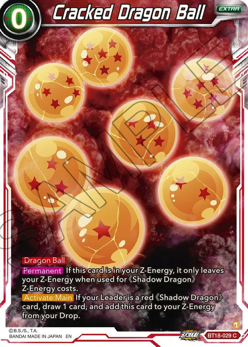 Cracked Dragon Ball (BT18-029) [Dawn of the Z-Legends] - for just $0.10! 