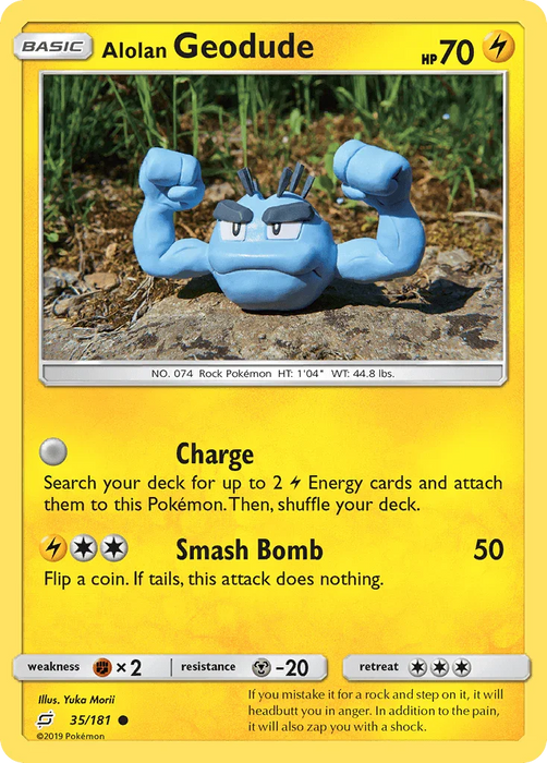 Alolan Geodude (35/181) [Sun & Moon: Team Up] - for just $0.20! 