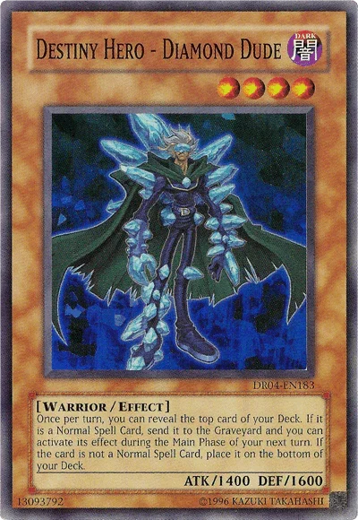 Destiny HERO - Diamond Dude [DR04-EN183] Super Rare - for just $7.40! 