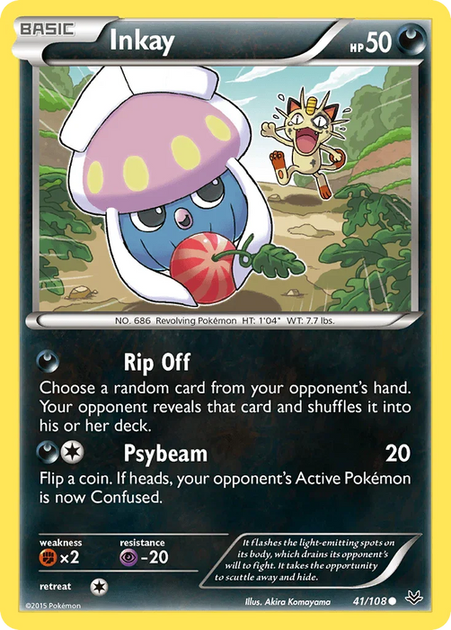 Inkay (41/108) [XY: Roaring Skies] - for just $0.15! 