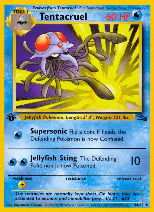 Tentacruel (44/62) [Fossil 1st Edition] - for just $0.80! 