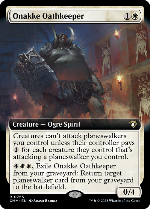 Onakke Oathkeeper (CMM-755) - Commander Masters: (Extended Art) - for just $0.16! 